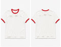 Distressed Vintage Ringer Tee – Red Trim Edition